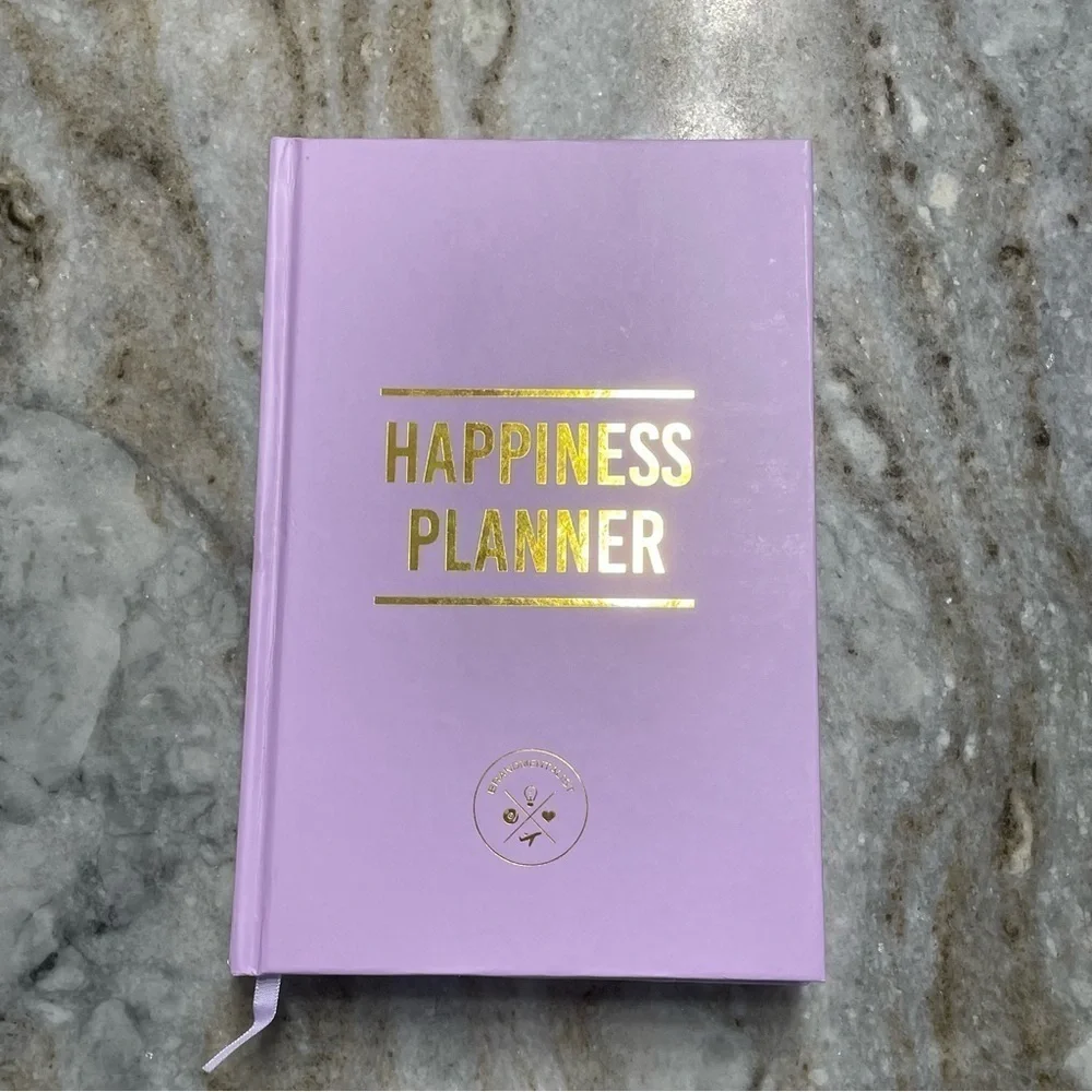 Anthropologie THE 100-DAY HAPPINESS PLANNER Lilac  Mindfulness Therapy Journal